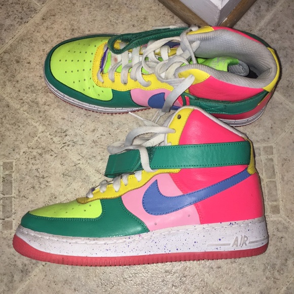nike multicolor high tops